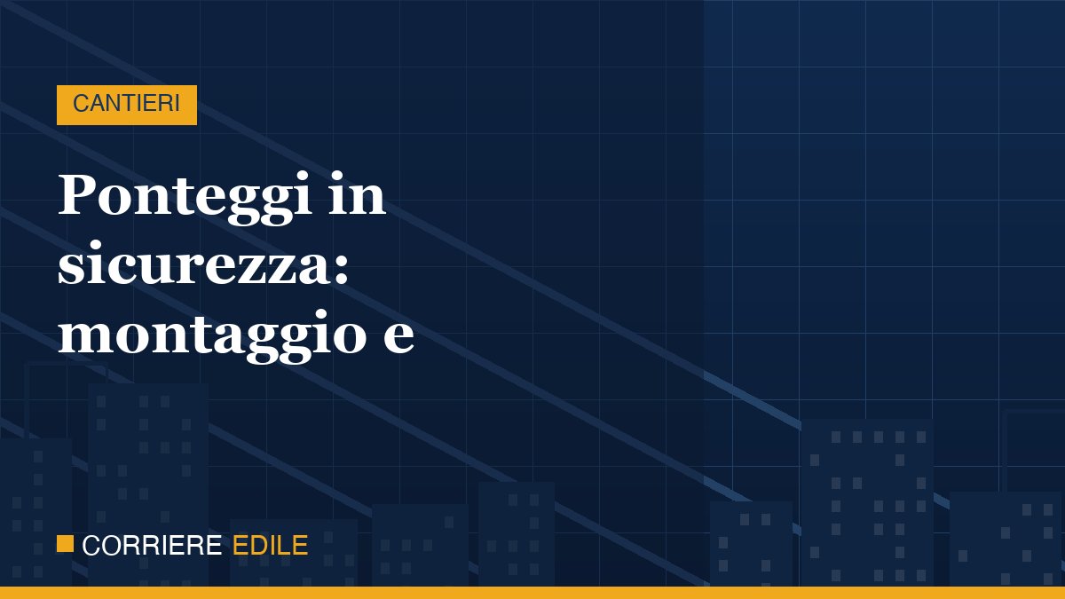 Ponteggio metallico a telai prefabbricati montato su facciata di edificio in ristrutturazione